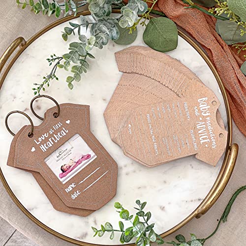 Kate Aspen Onesie Baby Prediction Card Book Keepsake Advice Cards, Best Wishes, Boho Baby Shower Decoration, Gender Neutral Baby Shower Game & Party Activity by Kate Aspen - Used condition - US$10.84