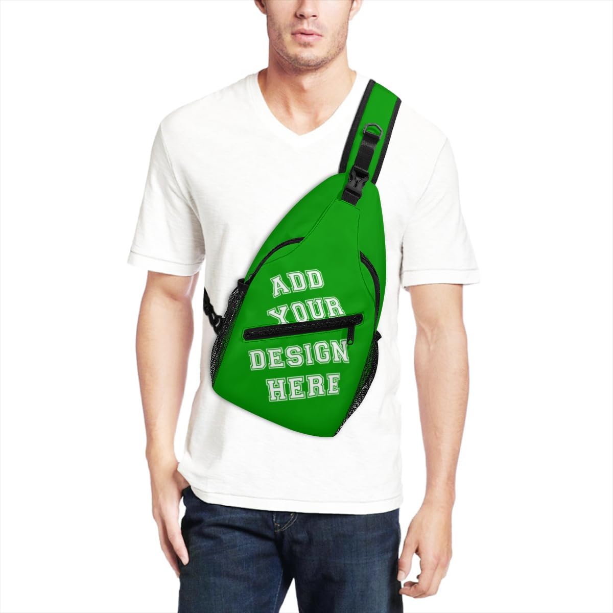 Personalized Crossbody Sling Bag for Daypack, Custom Chest Bag with Logo for Outdoor - Image 5