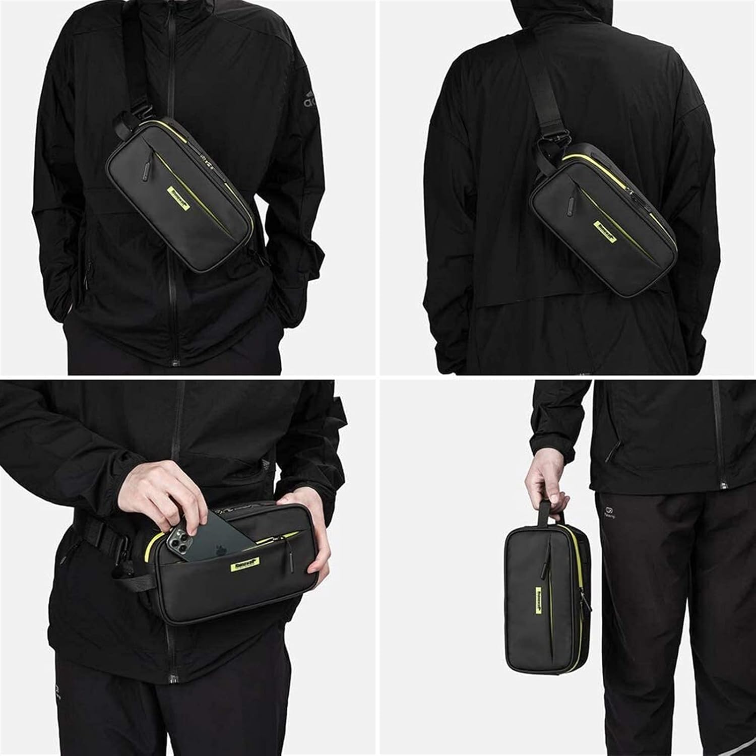 Bicycle Handlebar Bag Bicycle Bag Front Beam Bag Mountain Bike Bag Mobile Phone Bag Bicycle Handlebar Bag(2 Pcs)