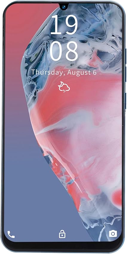 Surebuy Ampio Schermo da 72 Pollici ma Smartphone Leggero con Schermo a
Goccia dAcqua Smartphone da 2550 mAh da 72 Pollici per Dilettanti per
Chi Lavora in UfficioBlu