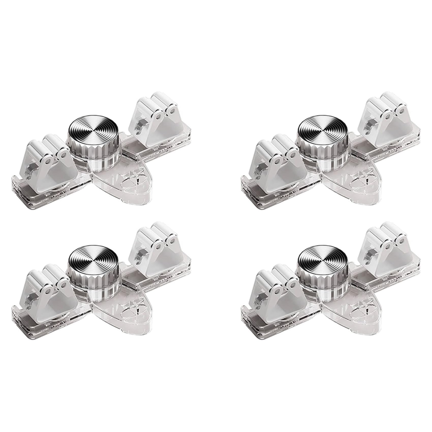 Hndhbfgrt 4PCS Broom Holder Mop Hanger, No Punching Suction Cup Broom Holder Wall Mount for Bathroom, Kitchen,