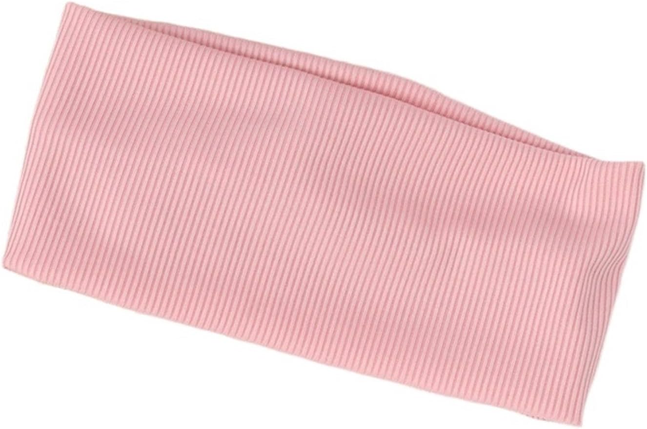 3pcs Elastic Solid Color Hair Bands for Women and Men Hairband Running Fitness Sports Yoga Headbands Girls Head Band Accessories for Running, Yoga