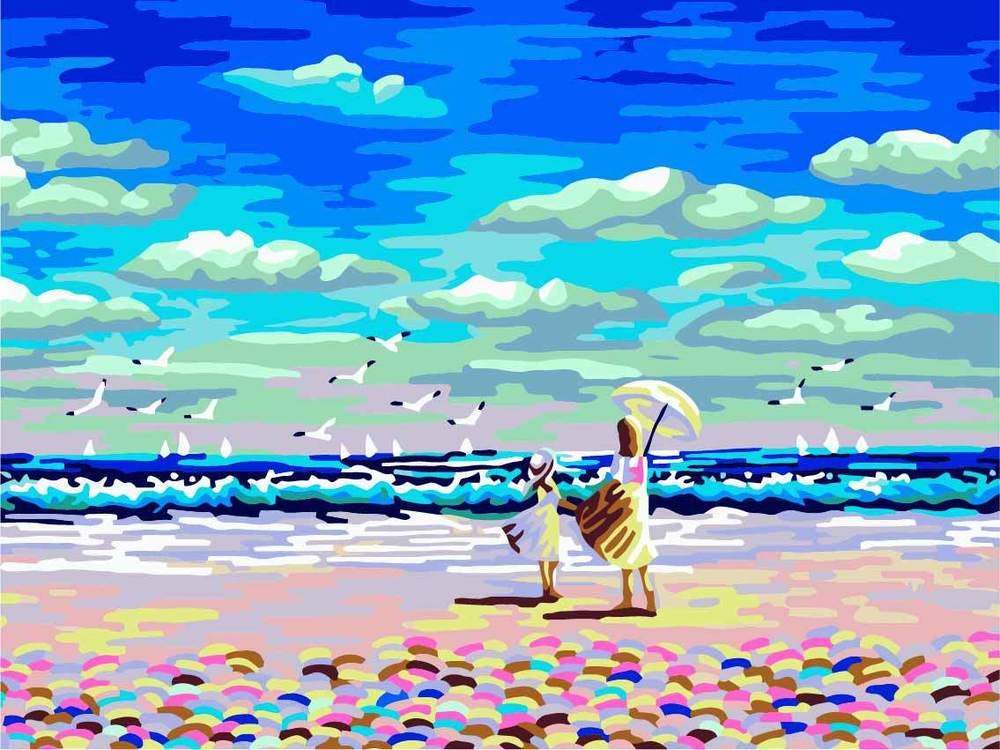 Peinture par numéros pour décorer votre salon avec un style marin