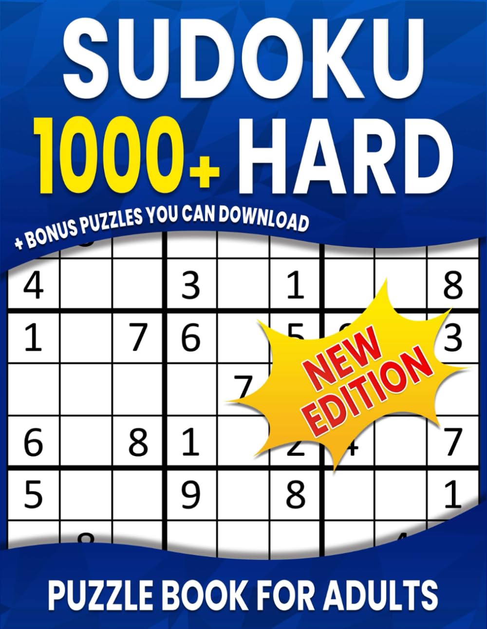 1000+ Hard Sudoku Puzzle Book for Adults: ALL HARD Sudoku Puzzles Book With Full Solutions ( 1000+ Sudoku for Adults )