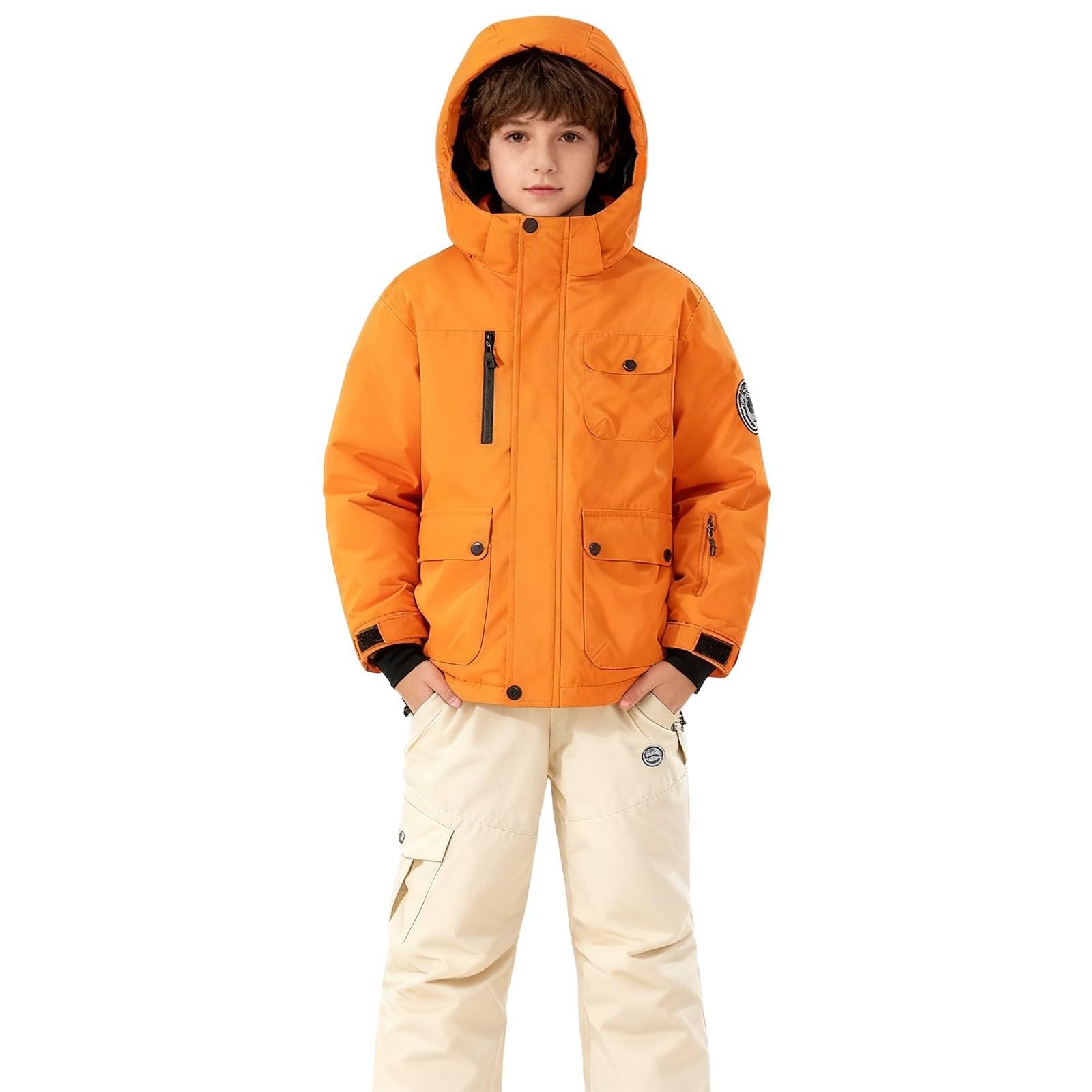Schneeanzug Kinder Winter Skianzug 2 Teilig Set Thermo Winterjacke Skihose