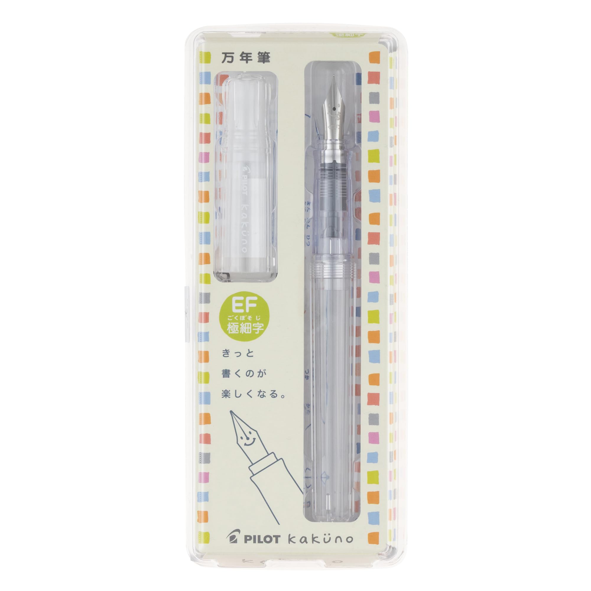 PILOT Kakuno FKA1SRNCEF Ultra Fine Point, Transparent, Pilot : Office Products