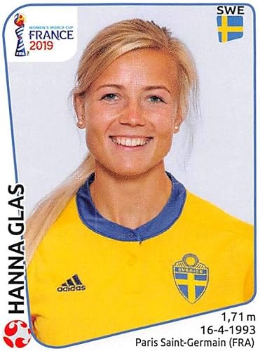 2019 Panini FIFA Women's World Cup France Album Stickers (Individual Sticker Only) Soccer #467 Hanna Glas Sweden 2 Inch by 2 12 Inch Collectible