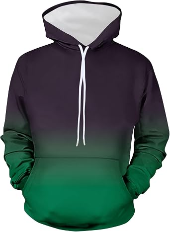 Crewneck Sweatshirts Graphic Oversized Gradient Color Print Pullover Causal Loose Hoodies Long Sleeve Shirts 2023