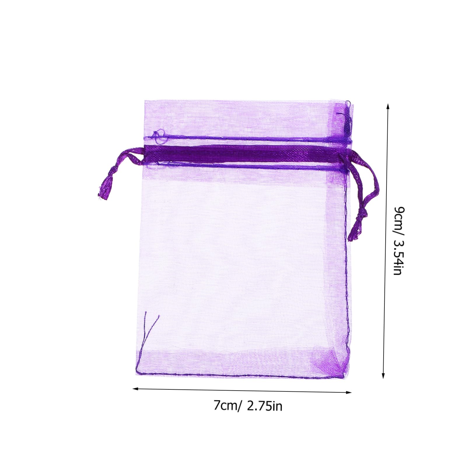 OSOLADY 100pcs Lavender Sachet Bags Empty Organza Mesh Scent Bags for Fragrance and Items for Home Decor and Closet Freshening