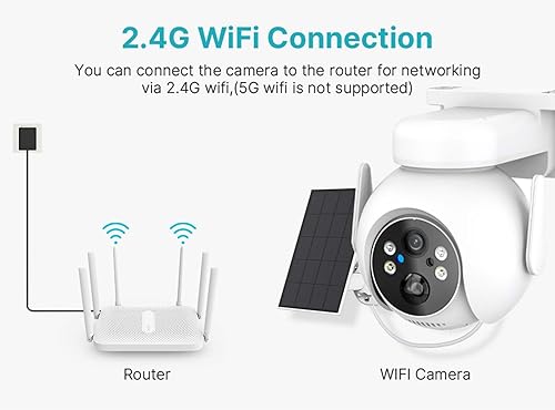 Miniatura 2 de Cámaras de seguridad de 4MP al aire libre, cámara PTZ, cámara de seguridad solar al aire libre con panel solar, energía solar con visión nocturna a