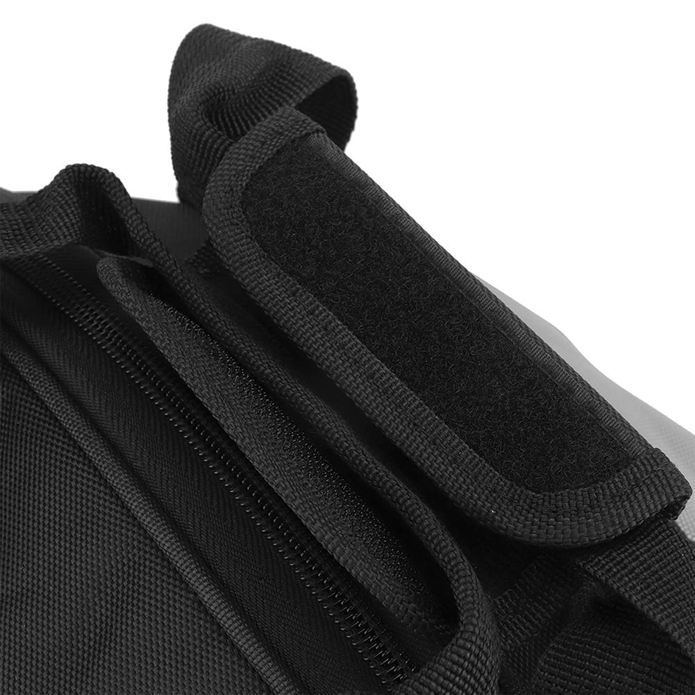Bolsa Qiilu multifunción impermeable para casco de moto, bolso bandolera, mochila equipaje portátil (gris + negro)