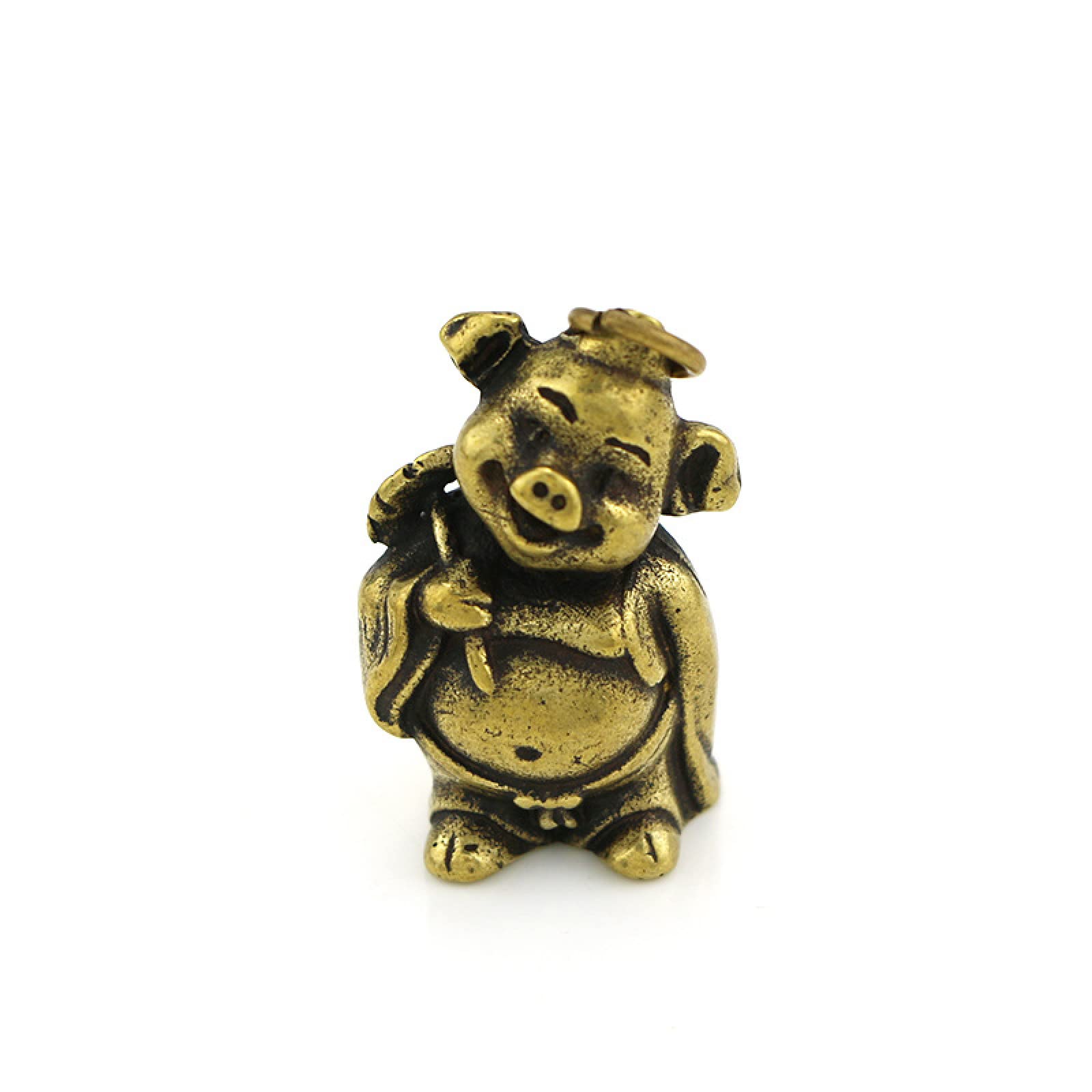 Sculptures Decor Pure Copper Piggy Pendant Furnishing Miniature Statues