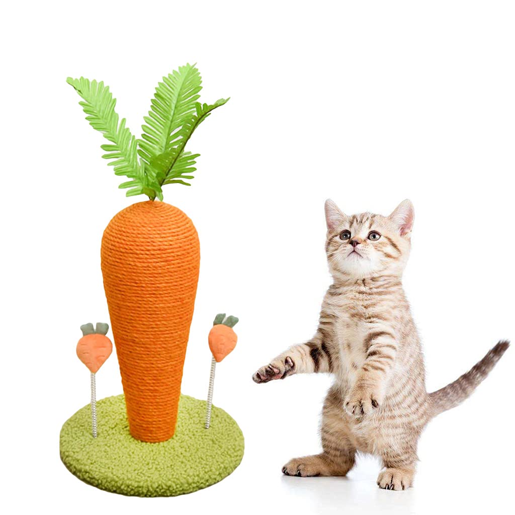 Griffoir pour chaton 27,9 cm Motif carotte Orange