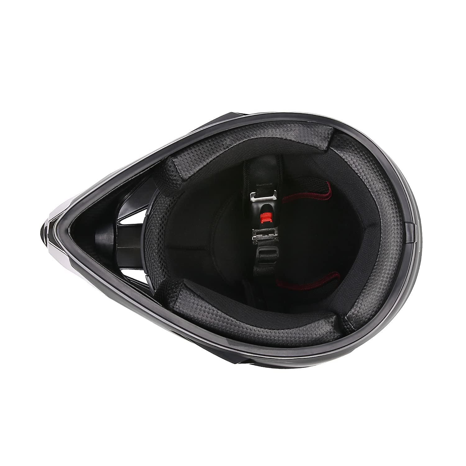 Motocross Helmet, Face Protective Helmet for Motorcycle Dirt Bike DOT Certified, Unisex Youth Full, 4 Pcs Set (Black, Medium)