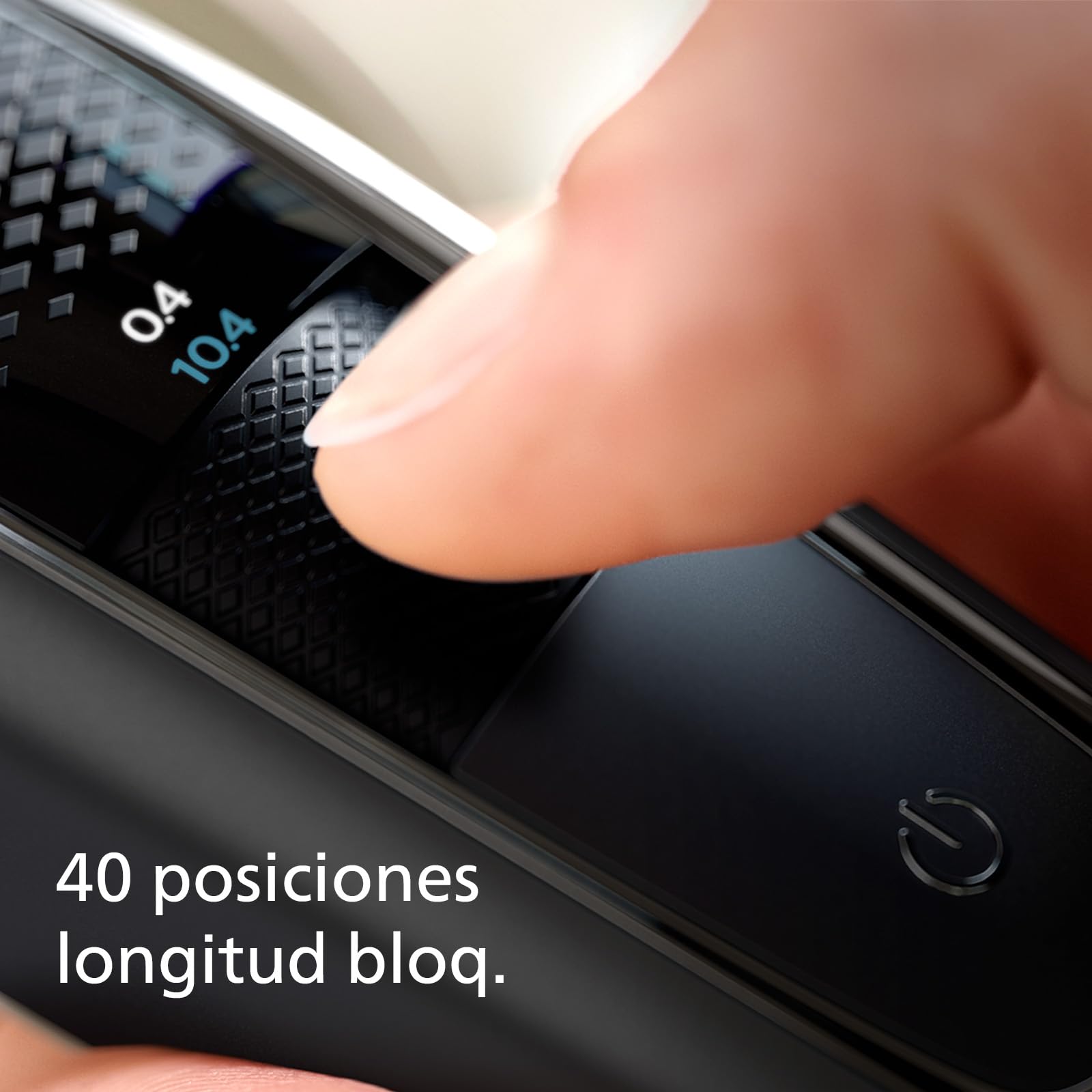 Philips Recortadora de Barba Serie 5000 Hombre, Barbero, 40 Longitudes, Resistente al agua, Cuchillas de Acero, 90 min de uso, Con y sin Cable, Recargable, Recortador de Precisión, Funda, BT5515/75