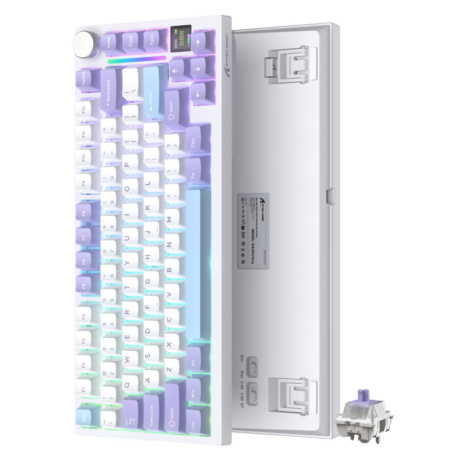 Amazon | ATTACK SHARK X820Ultra ゲーミングキーボード ギフト