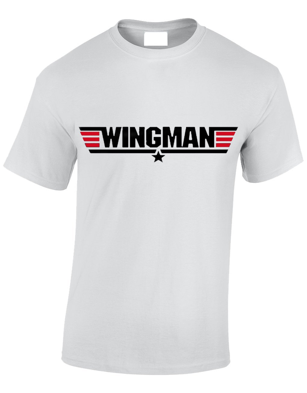 Crown Designs Men's White Wingman Action Movie Film Inspired For & Teenagers T-Shirts Tops - /X-Large
