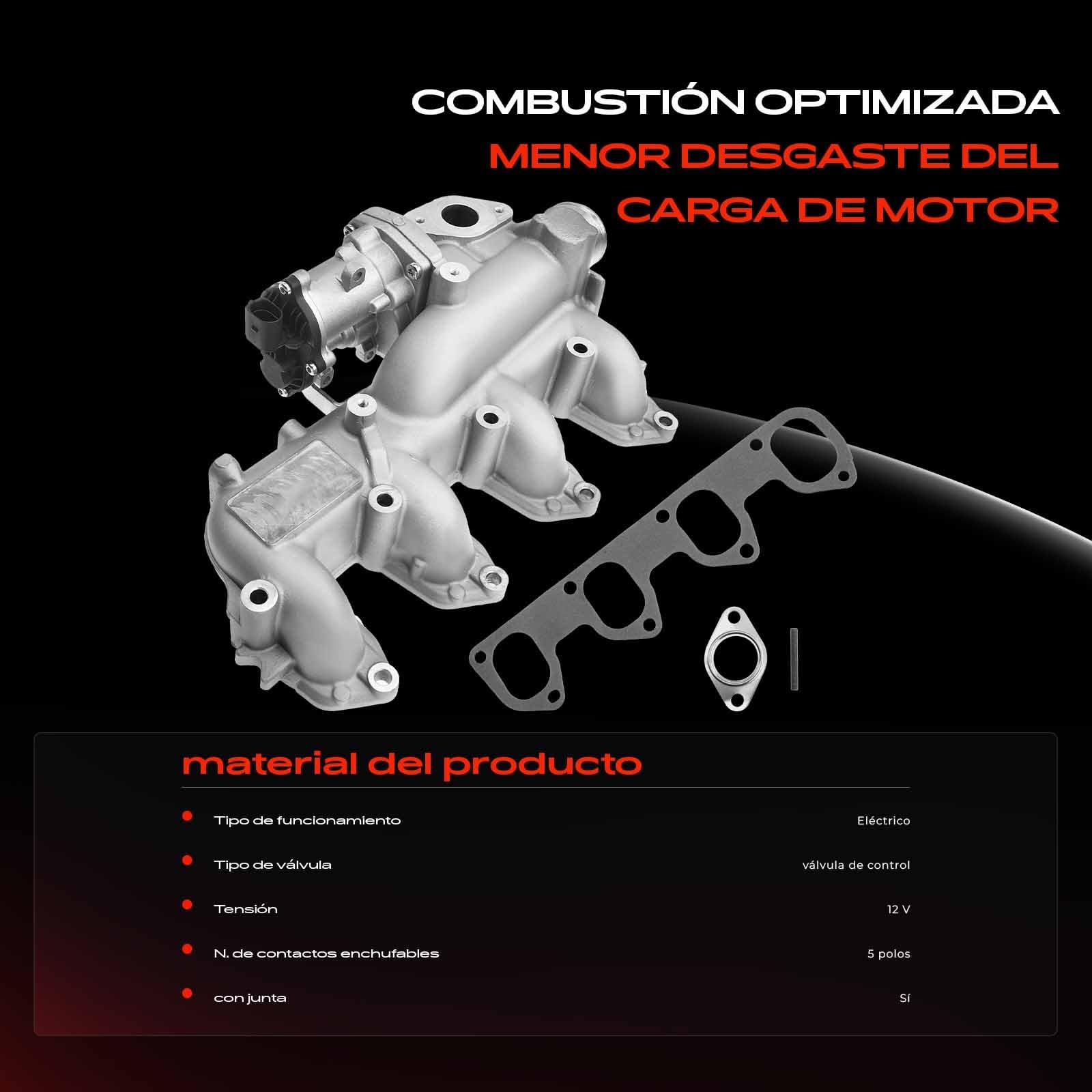 Frankberg Válvula EGR 4M5Q9424CA | Compatible con: Galaxy WA6, Torneo Focus II DA DS FFS, Mondeo IV BA7, Focus II Saloon DB DH FCH, Focus II DA DP HCP