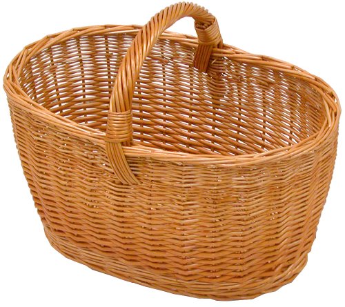 Cesto Cesta Cestone Cestino in Vimini con manico