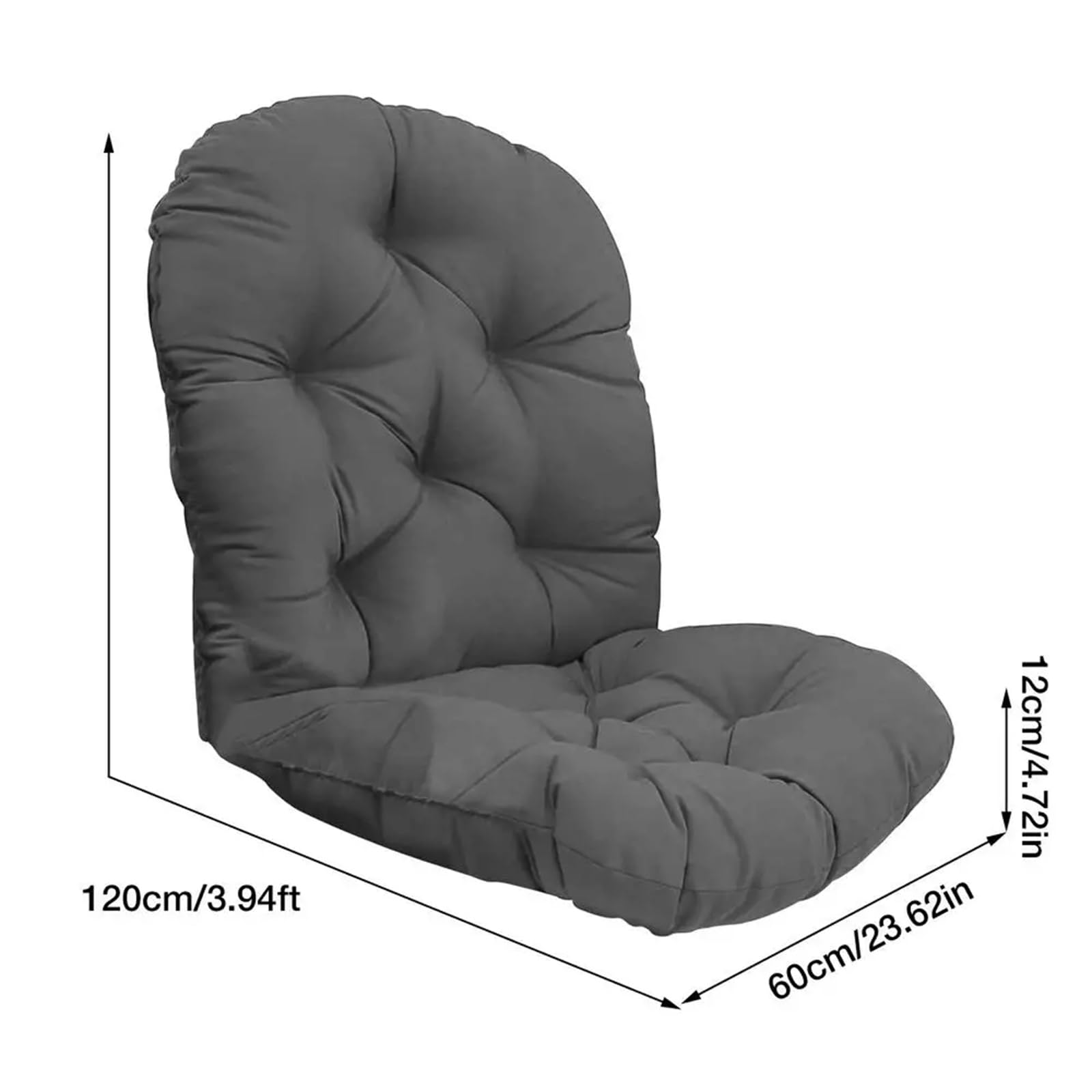 Bonlting Rattan Swivel Chair Cushion, 47