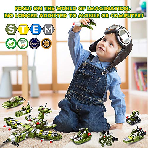 VATOS Bausteine Spielzeug 25-in-1 STEM Bauspielzeug ab 6 Jahren 576 PCS Pädagogische Warcraft Konstruktionsspielzeug für… – Bild 3
