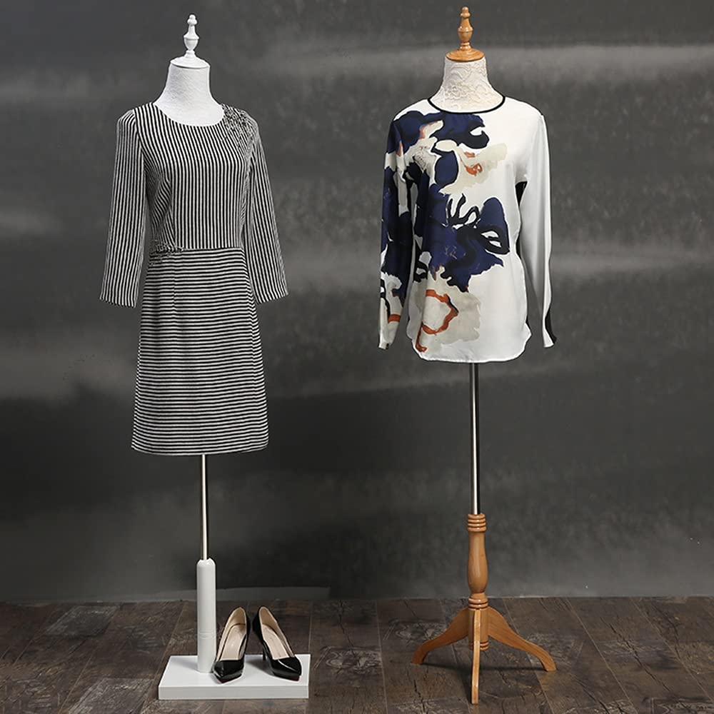Corpo del torso del manichino, modello femminile effetto abbigliamento display bambola a mezza lunghezza abito da sposa porta oggetti di scena treppiede stabile l'altezza del supporto può essere regol
