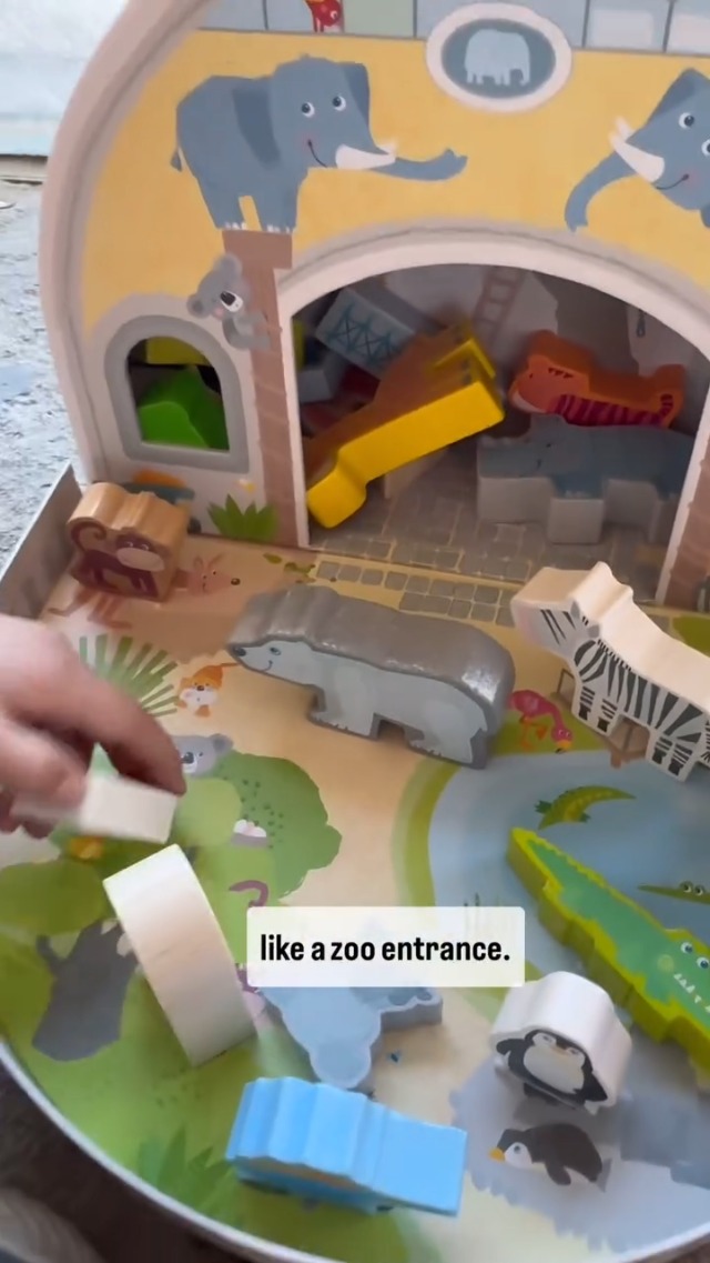 Amazon.com: HABA Wooden Animal Playset - Play World at The Zoo