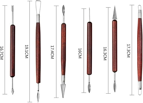 Miniatura 2 de TOPINCN Mug Handle Molds Carving Knife Set Cup Tool Molding Double Sided for Molde Place Mats Carving Tool for Clay