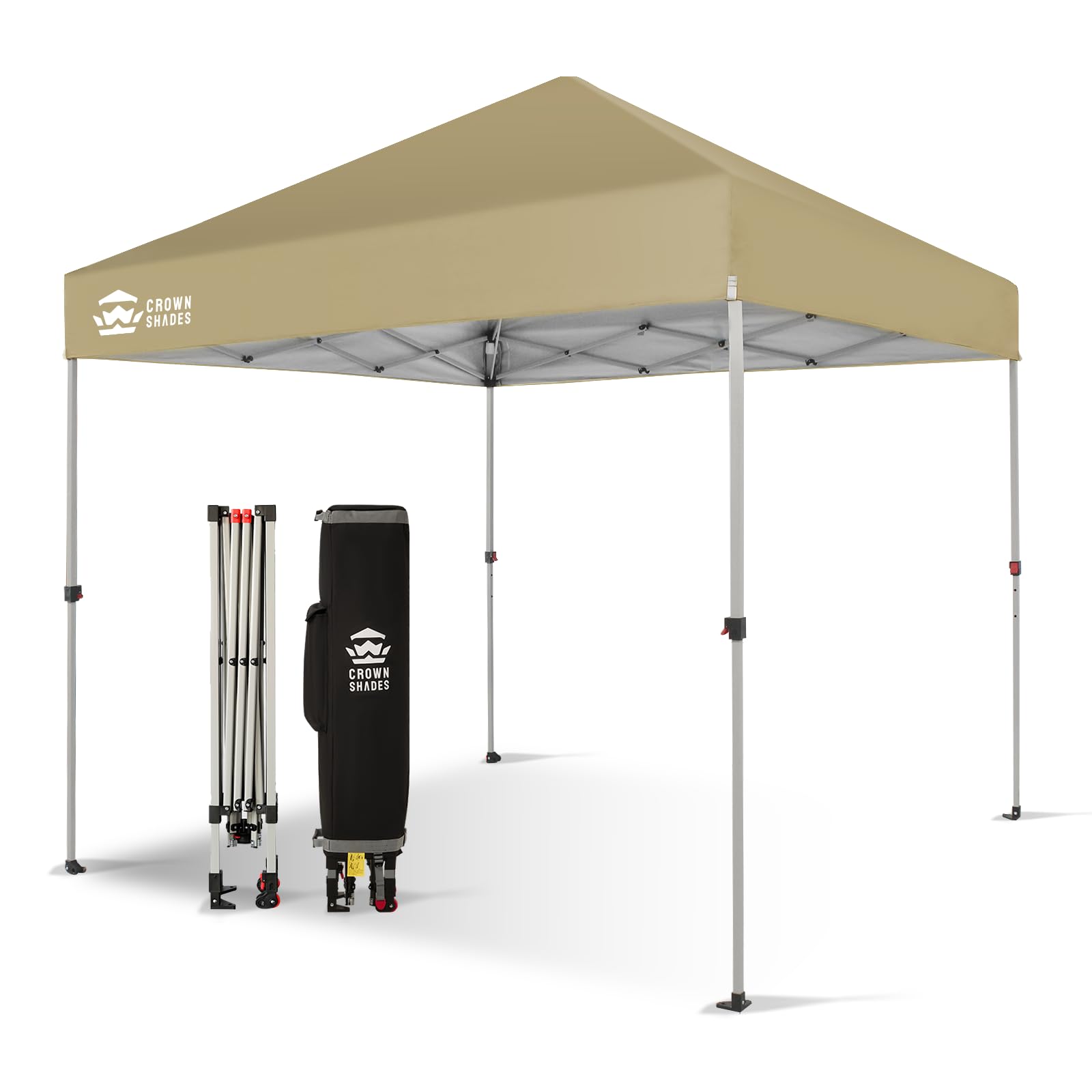 CROWN SHADES 8x8 ポップアップキャノピー - ビーチテント ワン Amazon.com : CROWN SHADES 8x8 Pop Up Canopy - Beach Tent