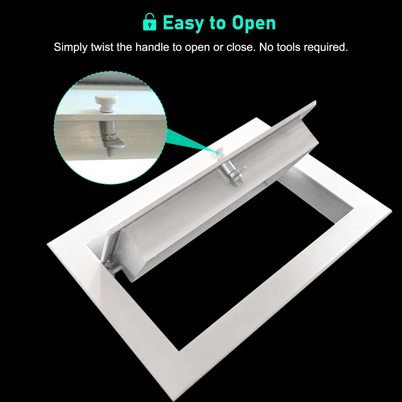 Pannello di accesso per bagno e cartongesso, porta di ispezione quadrata e rettangolare per parete e soffitto, facile installazione