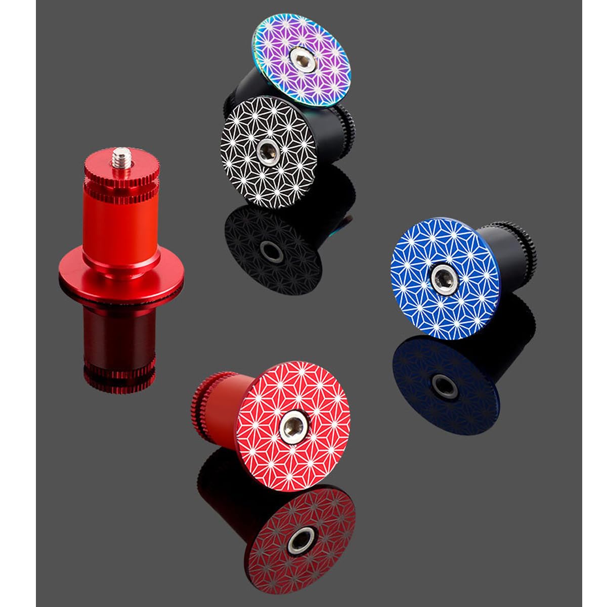 Tapones Para Manillar De Bicicleta De Aluminio - Pack De 2, Para MTB Y Carretera, Diámetro 15-22.5 Mm