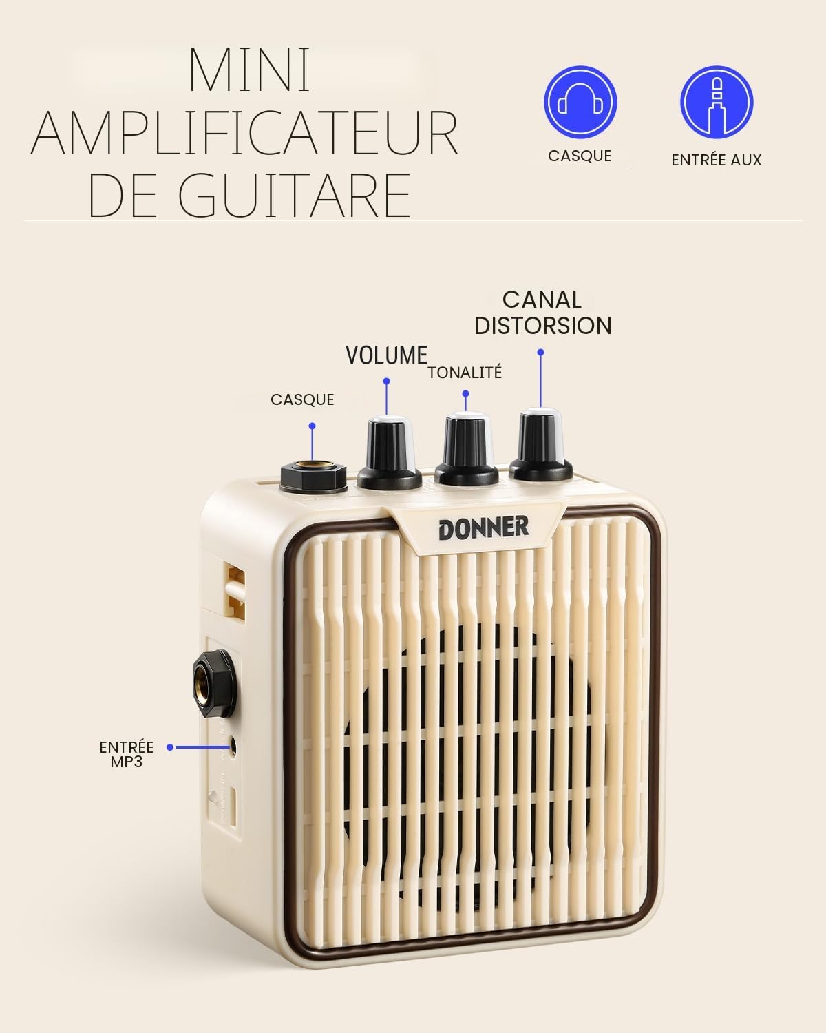 Donner Kit de guitare électrique junior 76,2 cm pour débutant, ST Style Mini guitare premium avec ampli, accordeur, capodastre, sac, sangle, corde, câble (DSJ-100, noir)
