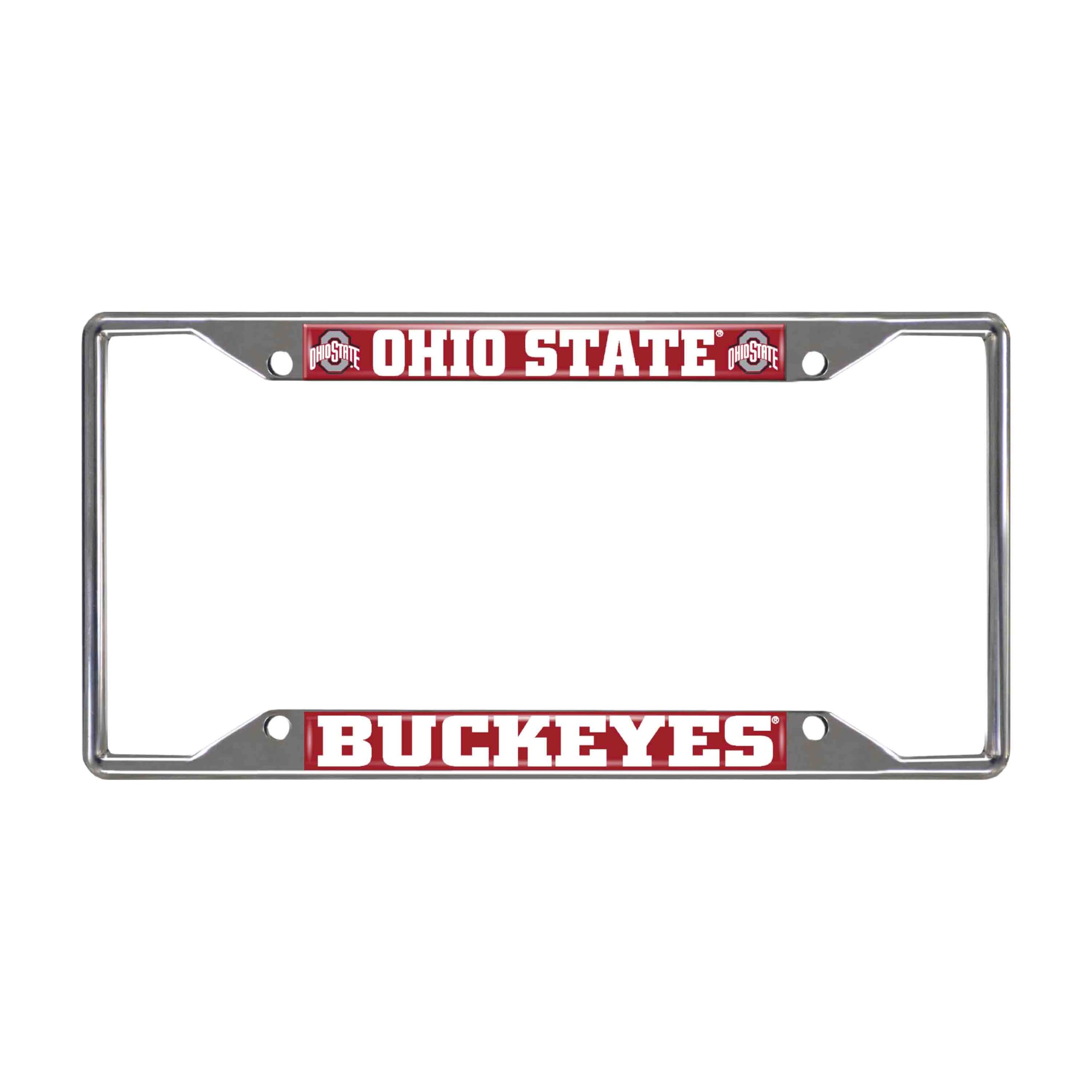 FANMATS NCAA Chrome Metal License Plate Frame
