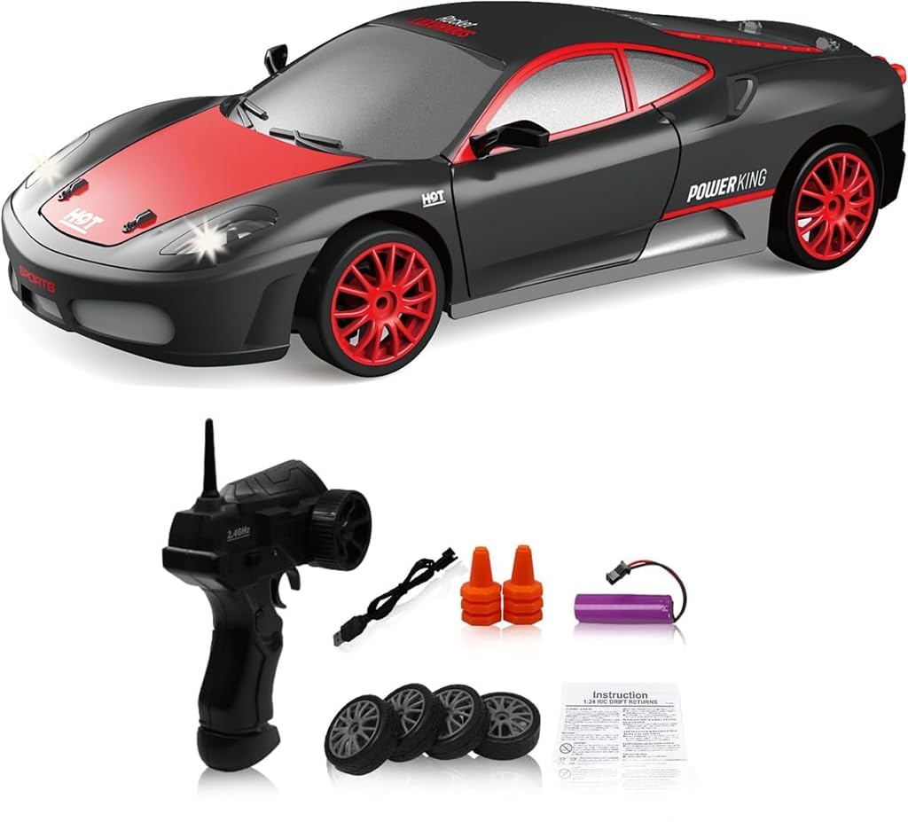 Sponsored Ad – Azonee Remote Control Car RC Drift Car, 4WD High Speed RC Cars Vehicle with LED Lights Batteries and Drifting Tires Racing Sport Toy Cars for Adults Boys Girls Kids Gift
