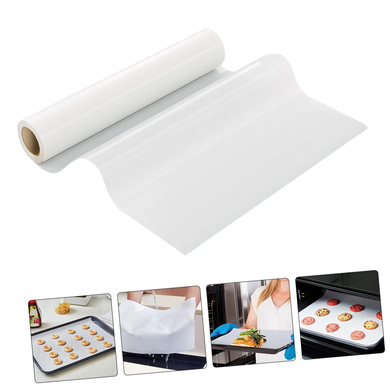 Gatuida Silikon Backmatte Antihaft Backmatte für Heißluftfritteuse und Ofen Rutschfest Wiederverwendbar Vielseitig Zuschneidbar für Backen und Gebäck