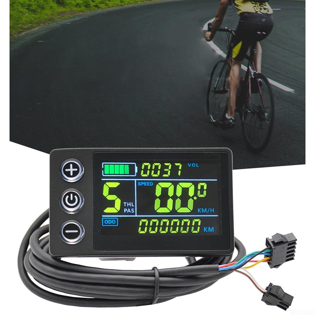 Bici elettrica S866 LCD TFT Display, Elettrico Colorato Elettronico Display LCD Meter Display 24V 36V 48V UART NO.2 Protocollo