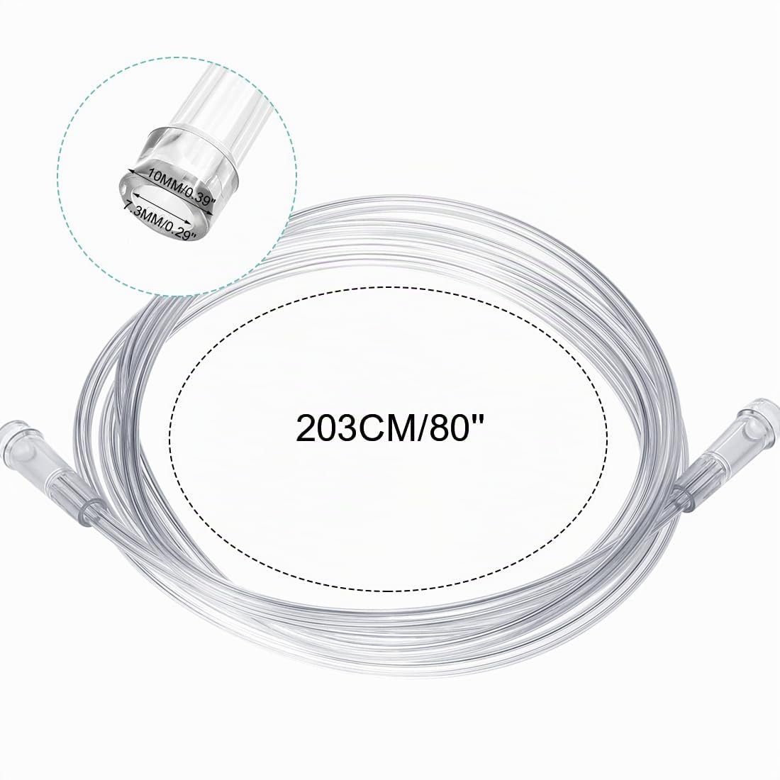 Lot de 3 accessoires de nébulisation avec embouchures, masques pour adultes, tasses de 2 m, tuyau de 2 m, masque à oxygène, accessoires pour adultes, sans phtalates, sans latex