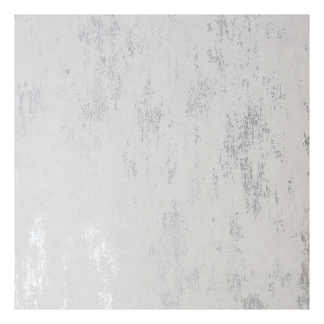 Fresco White/Silver Distressed Texture Wallpaper | White Textured Wallcovering | Eco-Friendly Wallpaper