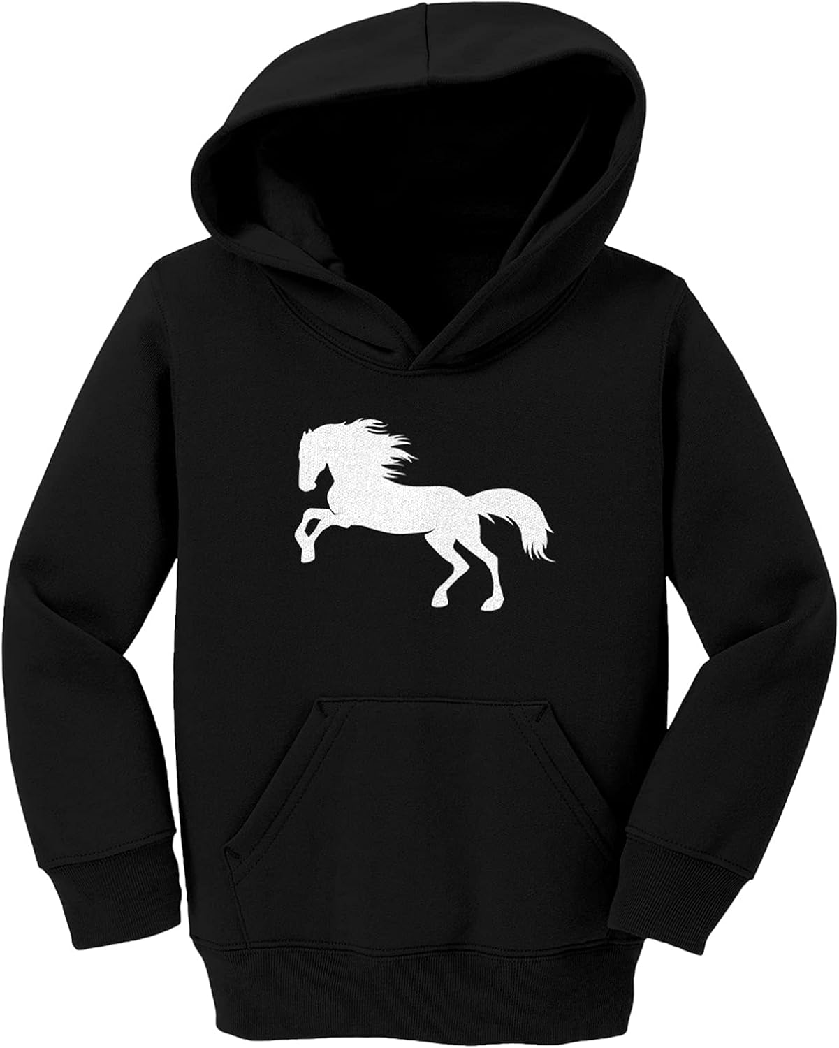Tcombo Horse Silhouette - Pony Horsey Toddler/Youth Fleece Hoodie