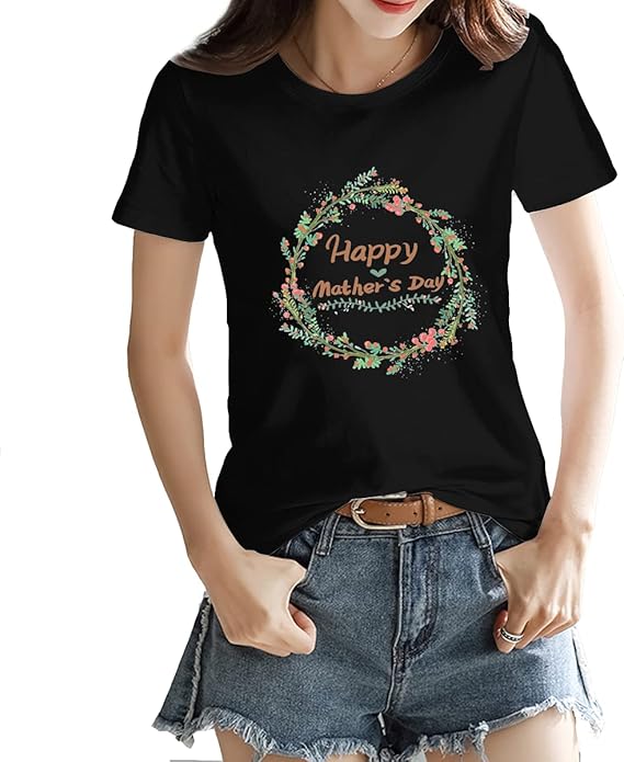 Amazon Tシャツ レディース 半袖 母の日 綿 スポーツシャツ プリント おしゃれ スポーツシャツ 快適 軽い 柔らかい かっこいい カジュアルラ Tシャツ カットソー 通販 Amazon Tシャツ レディース 半袖 母の日 綿 スポーツシャツ プリント おしゃれ スポーツシャツ 快適 軽い 柔らかい かっこいい カジュアルラ Tシャツ カットソー 通販