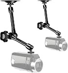 UYODM 2 Pack Support mural pour bras magique articulant compatible avec CCTV POV Caméscopes Caméras, LED Lumière, lampe vidéo,DSLR,Flash, Caméra numérique, Caméras de sécurité