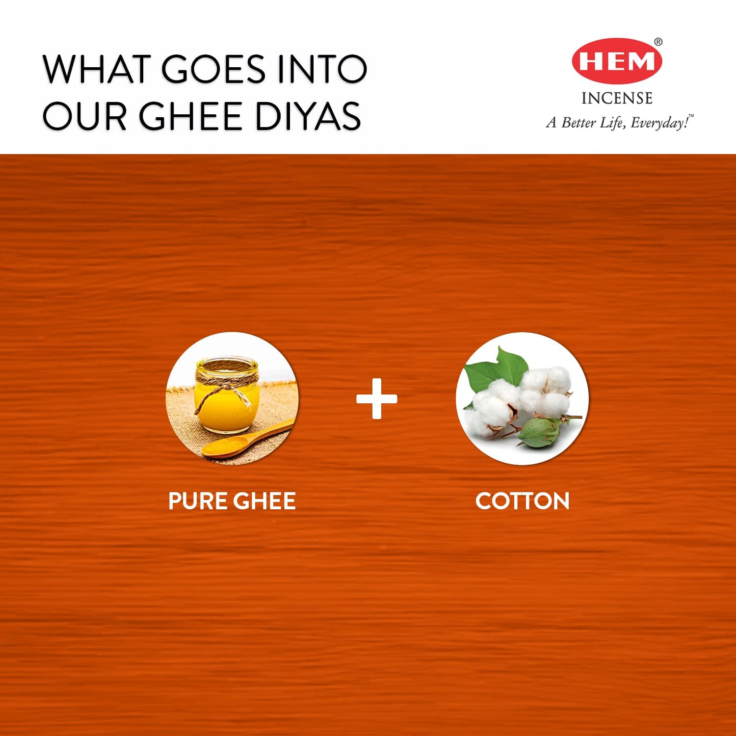 Hem Aradhna Pure Ghee Diya with Batti Pack of 100 Diyas | Pooja Room Items for Home | Wax Free | Ghee Wicks for Prayers, Rituals & Special Occasions | 30 mins Burning Time| Set of 2 1