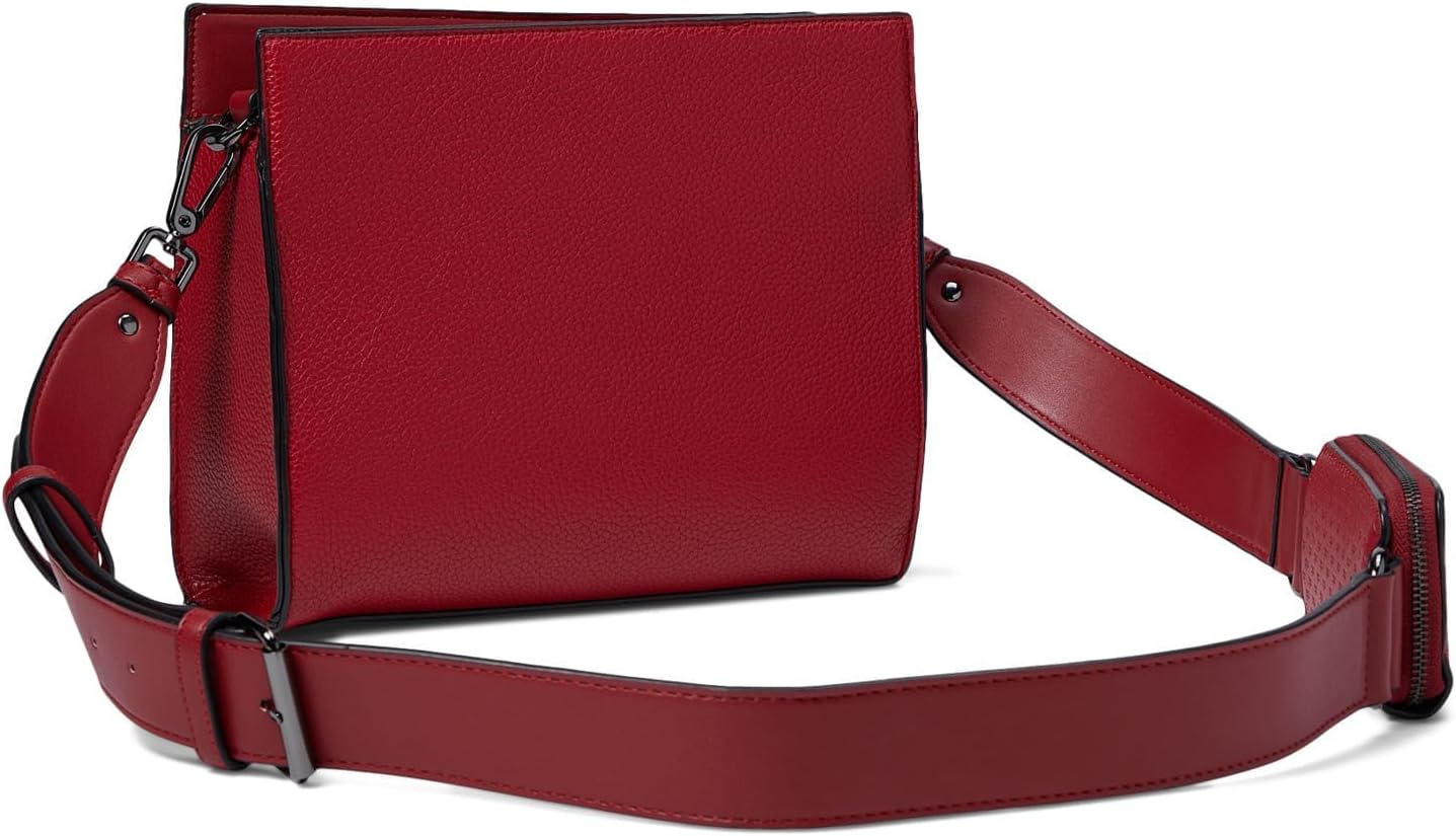 Calvin Klein Bay Crossbody - Bags for Women - Zippered Interior Pocket - Polyester Lining - Slip Pockets