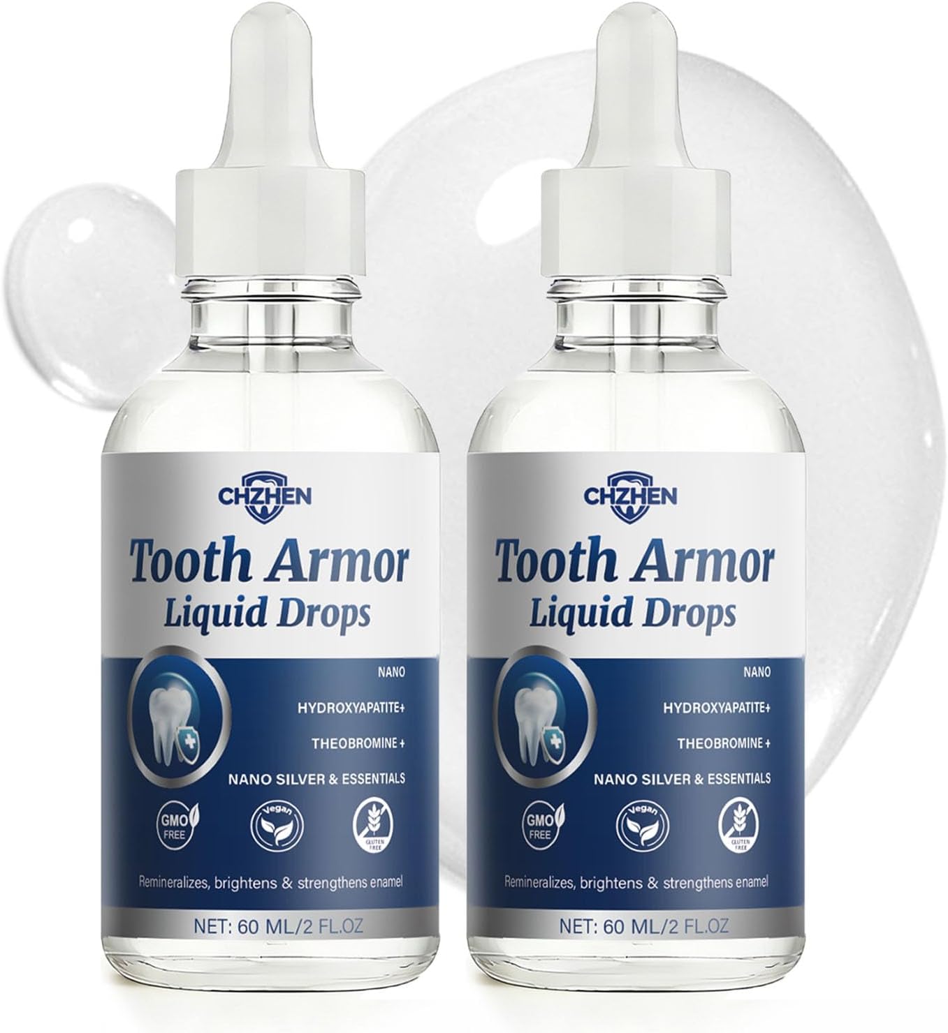 Tooth Armor Liquid Drops - Enamel Protection & Cavity Prevention, Natural Oral Care Solution, 2-Pack (2fl oz/60ml Each) (2) - Image 8