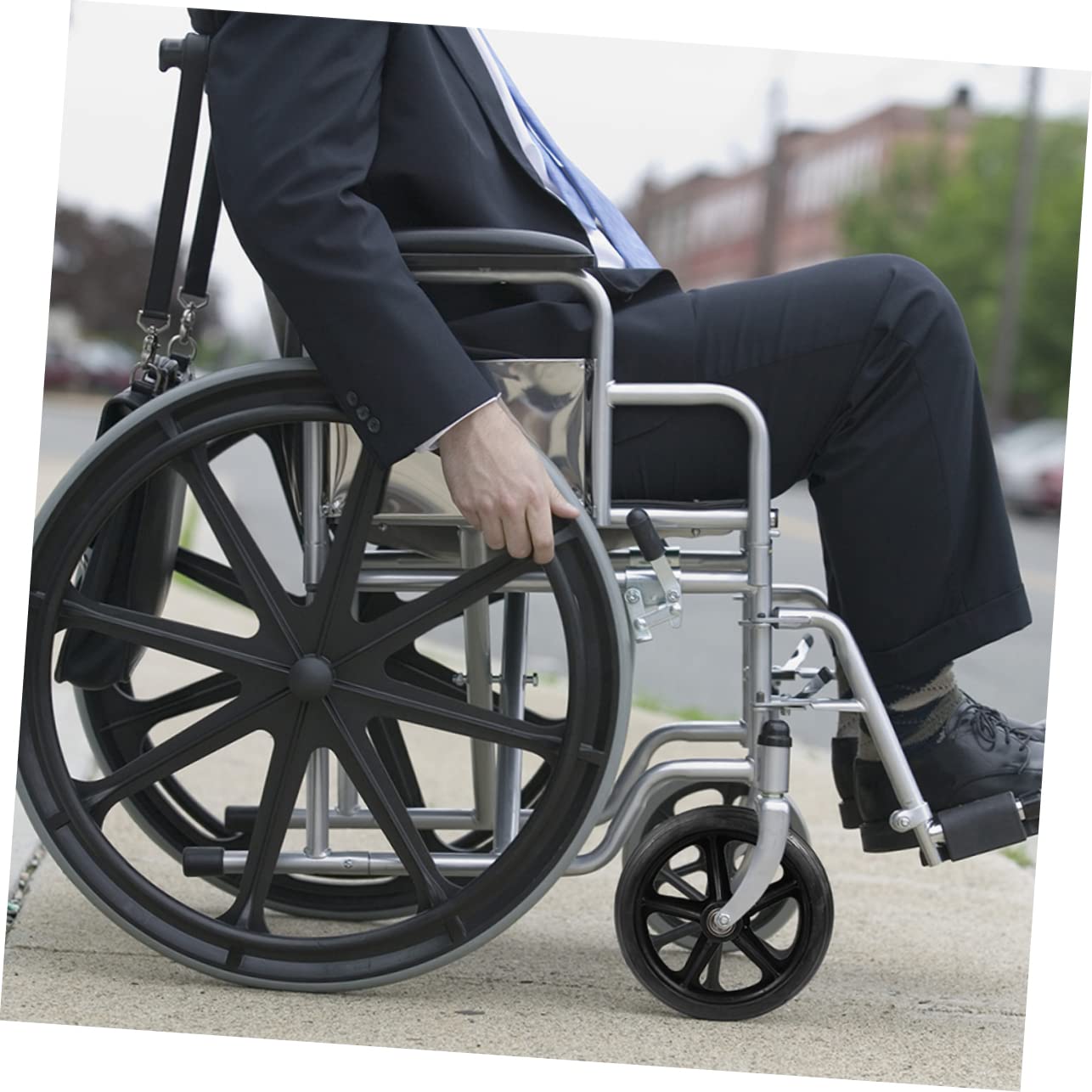 SEWACC Front Wheelchair Wheel Replacement 2 Pieces Universal Fit for Wheelchair Hardware