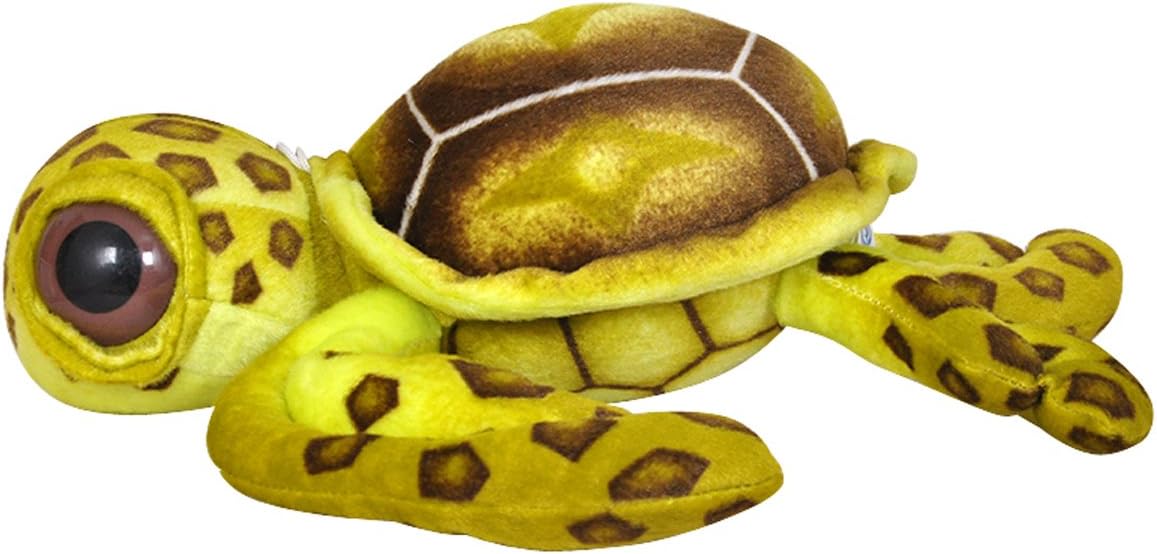 AngelGift Cuddly Emulation Sea Turtle Soft Stuffed Animals Toys Doll, Tortoise Plushie, Blue, 16"