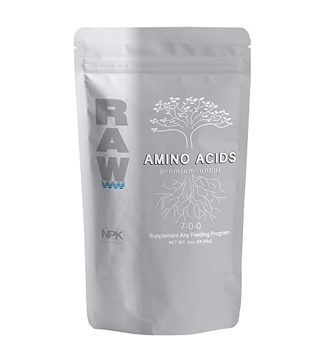 RAW Aminoácidos 2oz - Grado tecnológico, enriquecido con 7% de nitrógeno soluble en agua