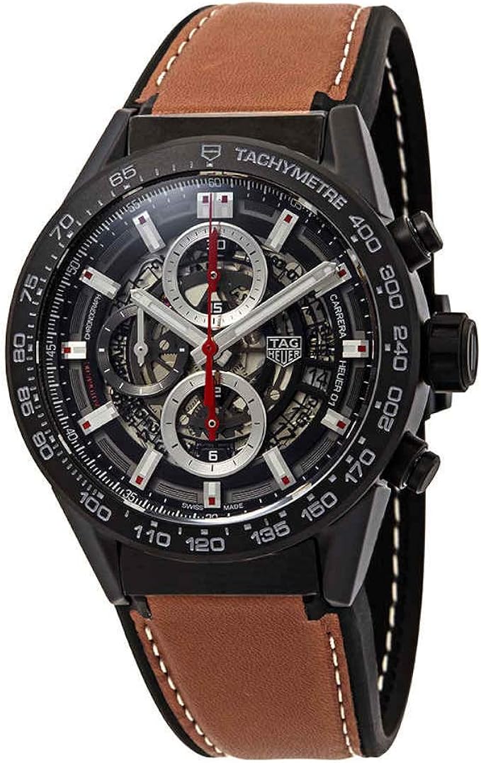 Amazon.com: Tag Heuer Carrera Chronograph Automatic Mens Leather Watch  CAR2090.FT6124 : Clothing, Shoes \u0026 Jewelry