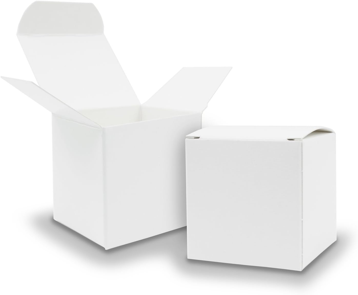 25 x itenga cube box, made of cardboard 6.5 cm x 6.5 cm, white gift box for filling (wedding, advent calendar, baptism, birthday). Gift for communion) blank.