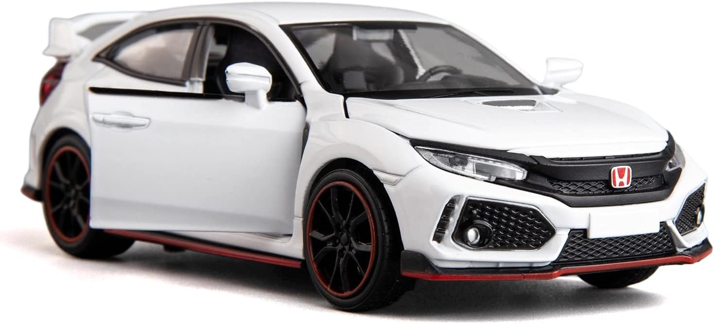 PEZYOX Compatible for 1:32 Diecasting Alloy Honda Civic Car Model Toy Car，Pull Back Alloy Car with Lights and Sound, Open Door for Kids Gift, Cars for Kids (White) (B0D821G4NS) Amazon Price History, Amazon Price Tracker